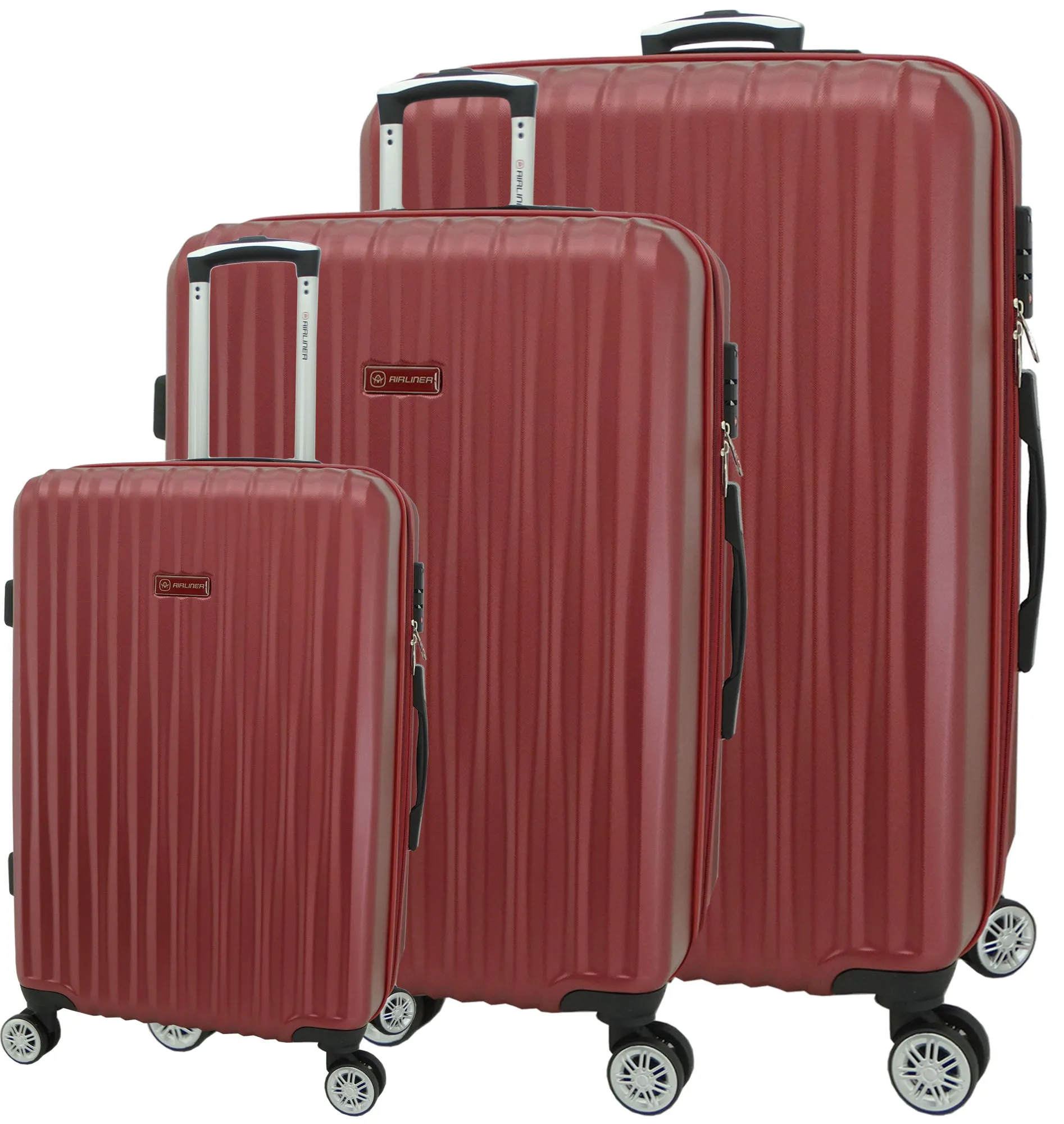 1728BG1, Airliner- Suitcase Medium 25" (Burgundy)