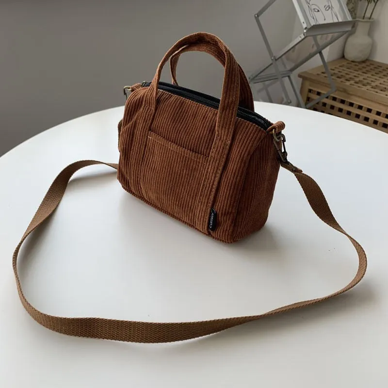 Autumn and Winter Small Solid Color Shoppers Crossbody Bags
