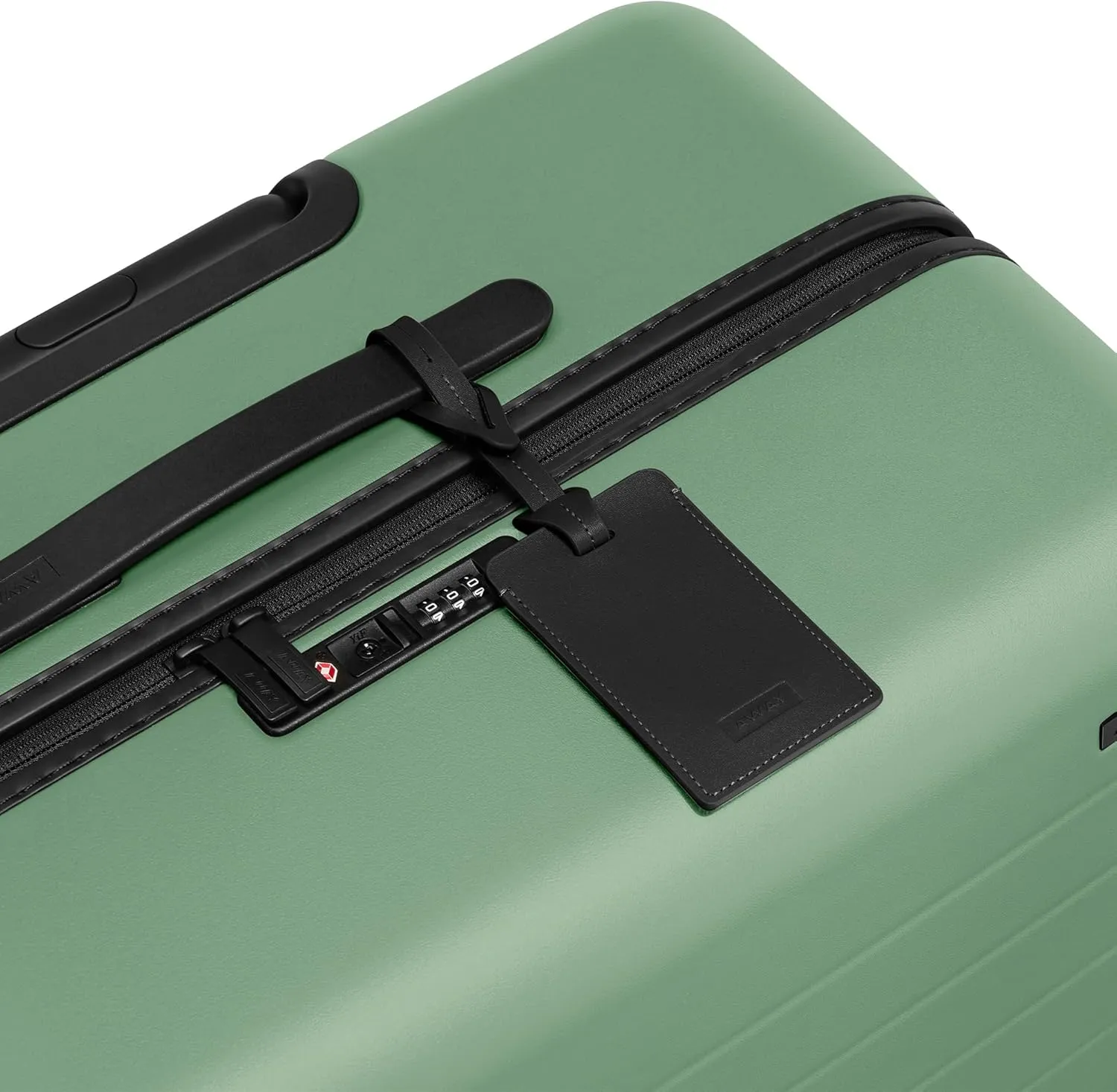 Away Large Checked Luggage, 29 Inch Hardside Suitcase with Spinner Wheels, Lightweight & Durable, TSA Lock, Sea Green