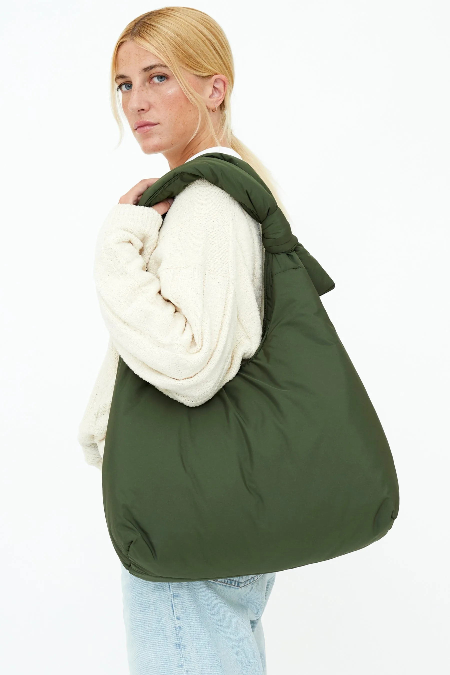 Biwa Puffy Bag Green