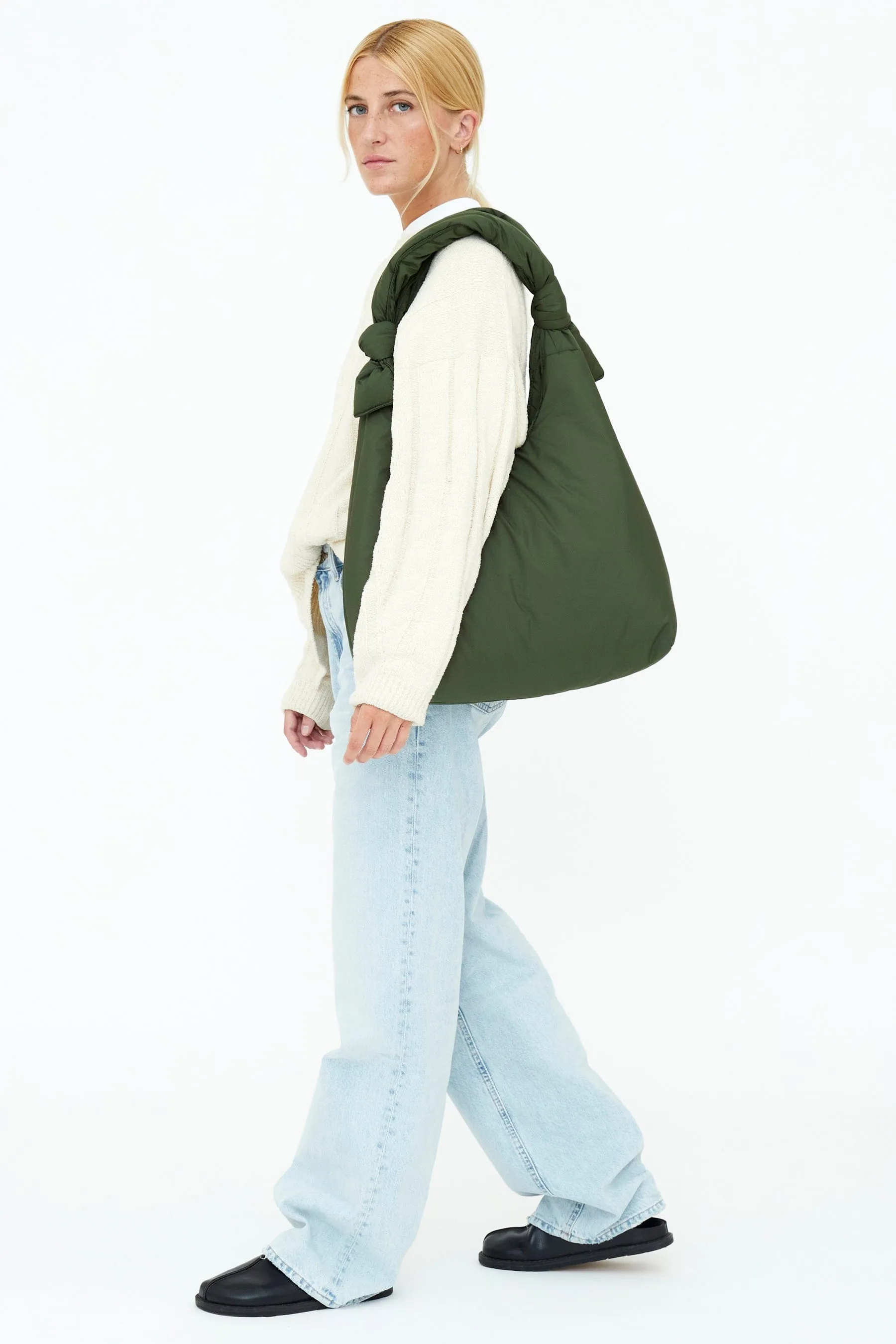 Biwa Puffy Bag Green