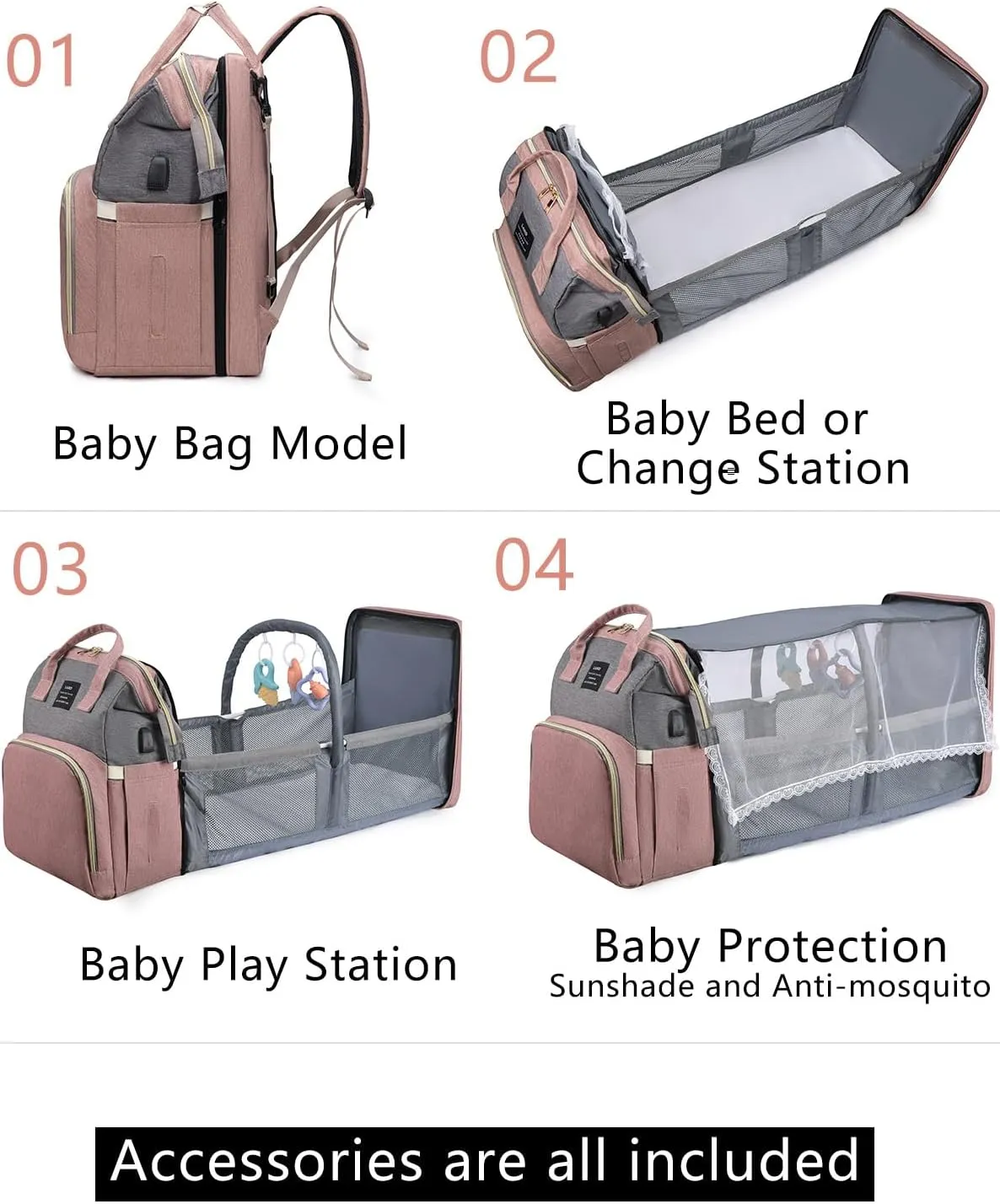 Black boy Diaper Bag Backpack: Baby toddler Bags with Changing Station for Women Men Girls Mom Dad Large Travel Backpack Pañaleras Modernas Para Bebe Niña Niño Newborn Essentials Baby New Born Gift