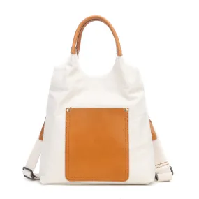 Canvas Tote With Leather Handles Shoulder Handbags For Women