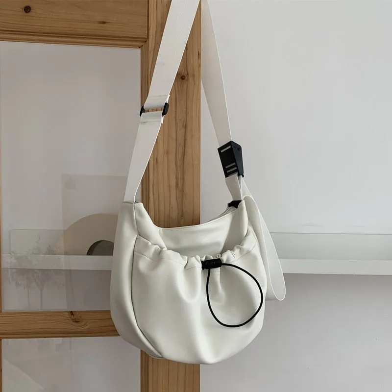 Christmas Gift casual hobos women crossbody bags large capacity tote designer wide strap shoulder bags luxury soft pu leather messenger purses
