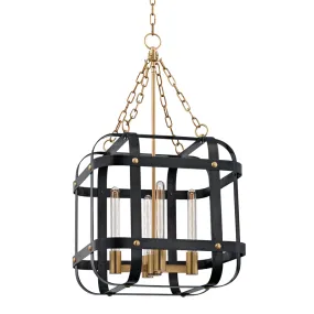 Colchester 4 Light Pendant in Aged Old Bronze