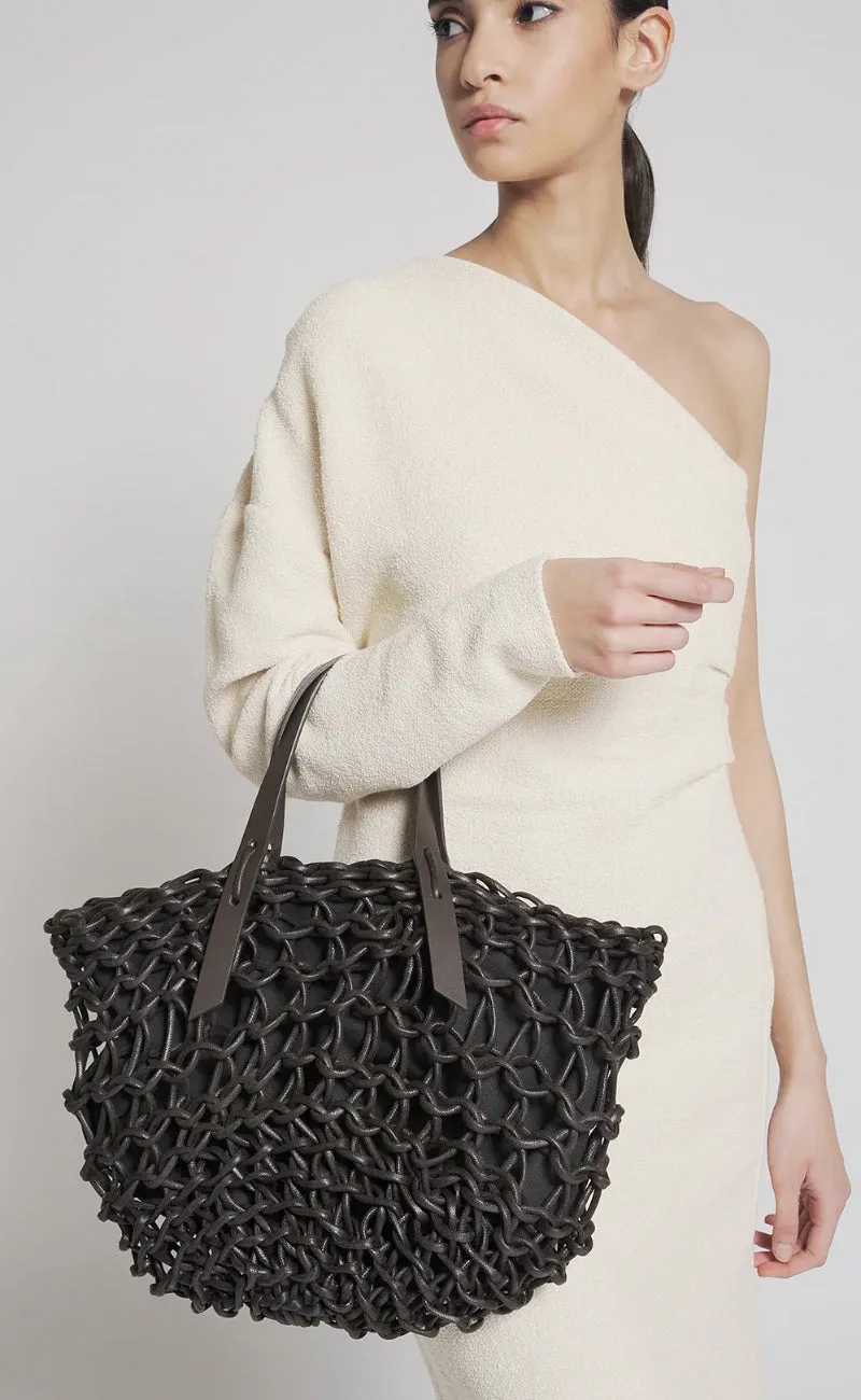 Erica  Woven Bag, Brown