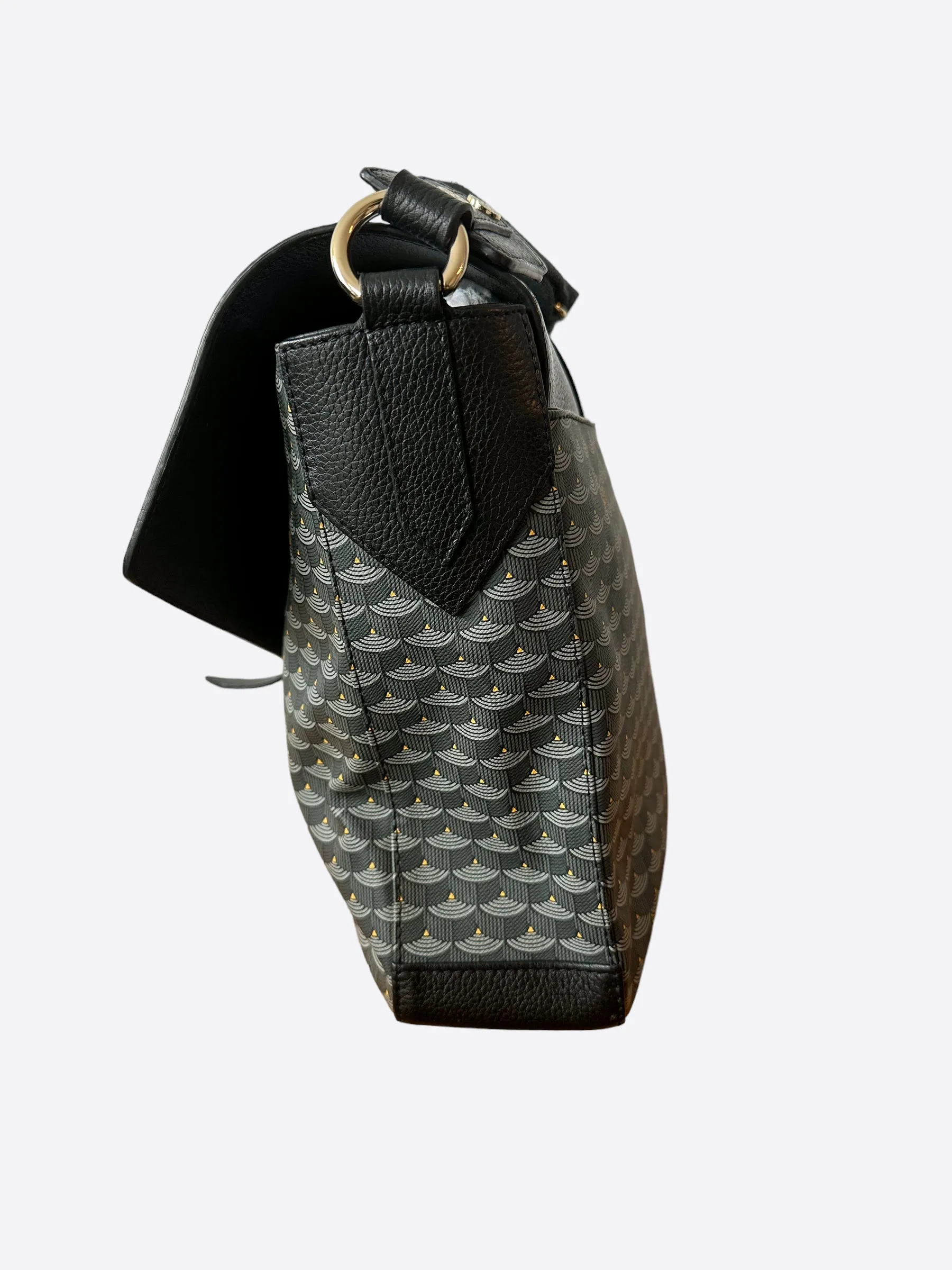 Faure Le Page Blue Monogram Messenger Bag
