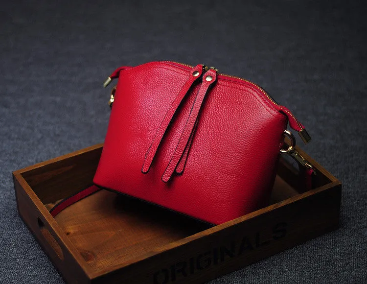 Genuine Leather Women's Small Shoulder Crossbody Bag
