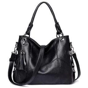 High Quality Soft Leather Tassel Luxury Women Handbags Crossbody Bag Tote Purse
