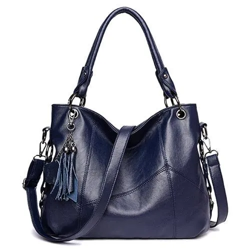 High Quality Soft Leather Tassel Luxury Women Handbags Crossbody Bag Tote Purse