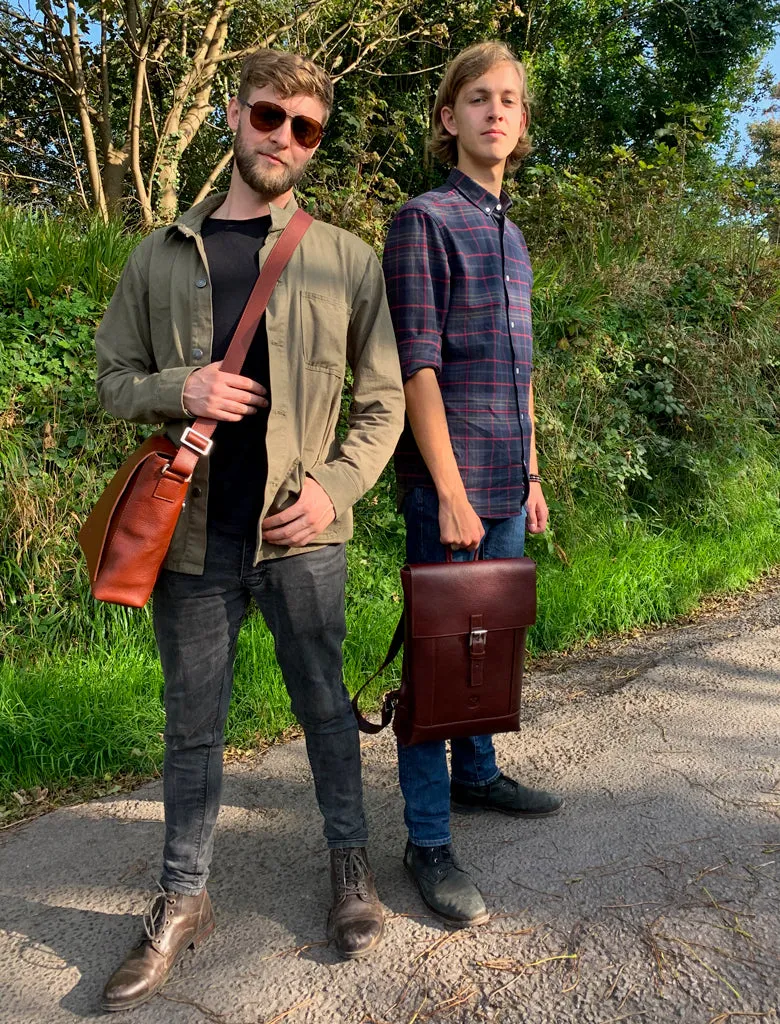 Holden Laptop Messenger Bag - Chestnut