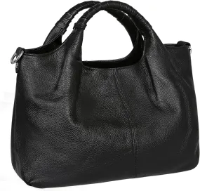 Iswee Genuine Leather Top Handle Purse Satchel Bag Designer Shoulder Bag Tote Ladies Crossbody Bag for Women