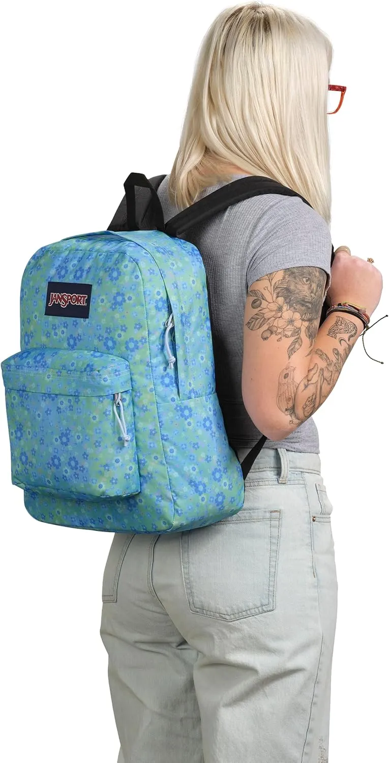 JanSport SuperBreak One Backpacks - Durable, Lightweight Bookbag with 1 Main Compartment, Front Utility Pocket with Built-in Organizer - Premium Backpack, Baby Blossom Blue