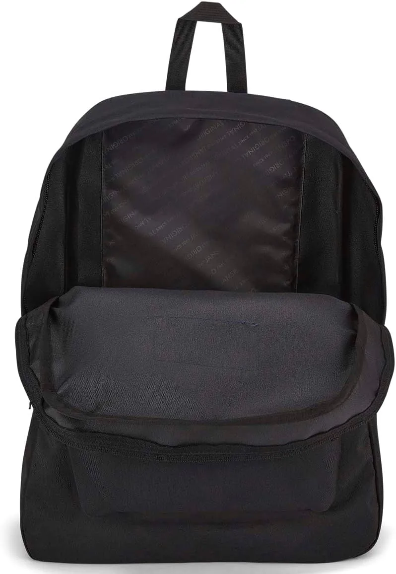JanSport SuperBreak One Backpacks - Durable, Lightweight Bookbag with 1 Main Compartment, Front Utility Pocket with Built-in Organizer - Premium Backpack, Black