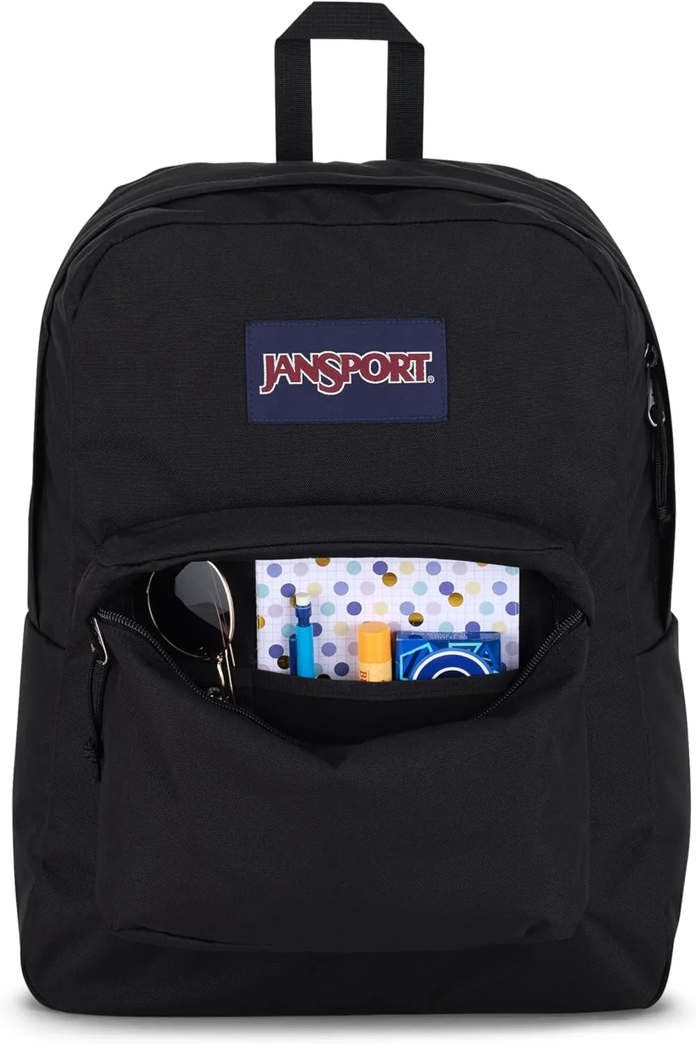 JanSport SuperBreak One Backpacks - Durable, Lightweight Bookbag with 1 Main Compartment, Front Utility Pocket with Built-in Organizer - Premium Backpack, Black