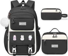Kids Backpacks for Girls - Cute Girls Backpack for Elementary, Middle and High School Students - 18" School Bookbag