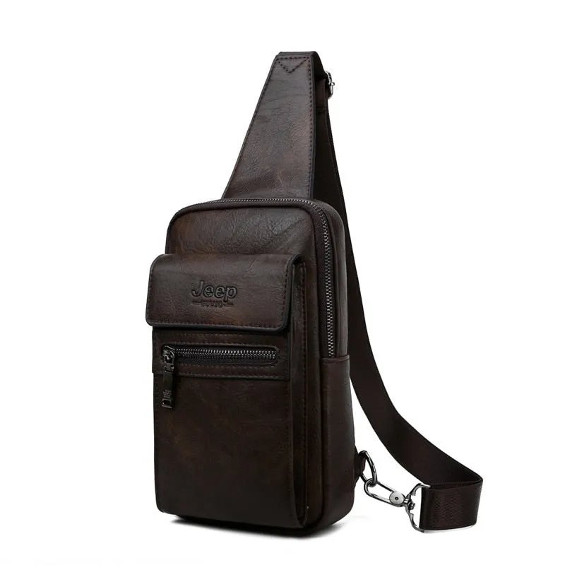 Men's Leather Crossbody Bag