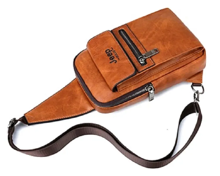 Men's Leather Crossbody Bag