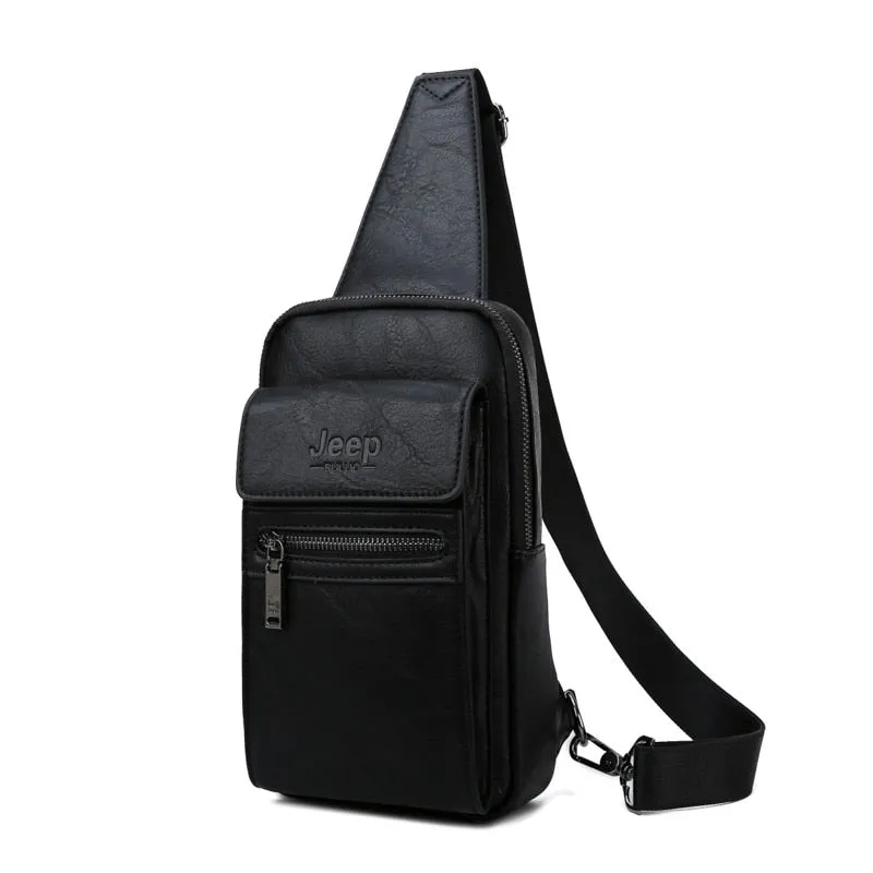 Men's Leather Crossbody Bag
