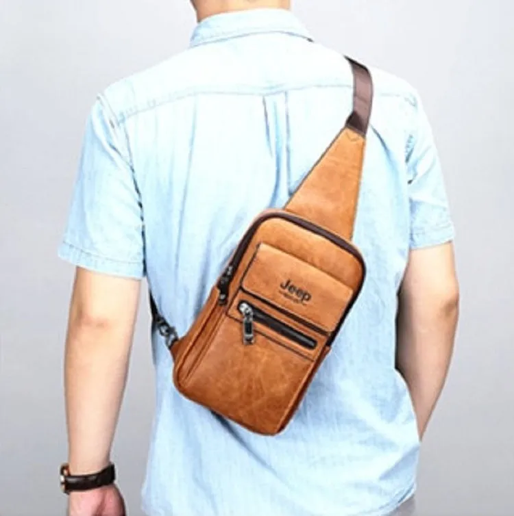 Men's Leather Crossbody Bag