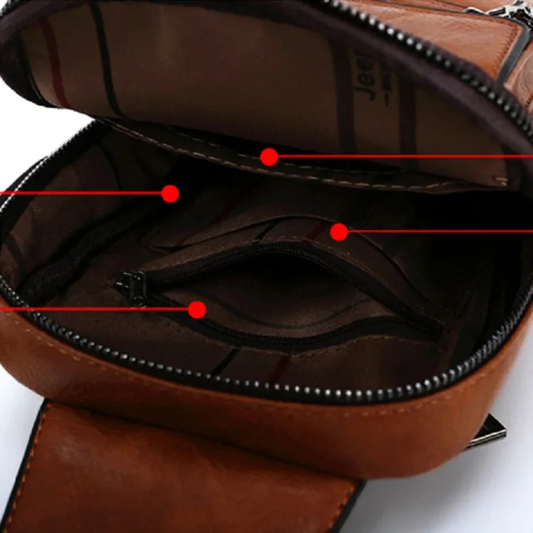 Men's Leather Crossbody Bag