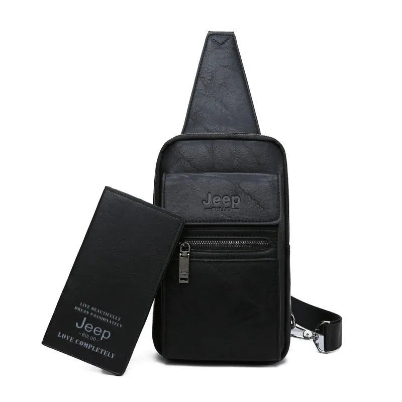 Men's Leather Crossbody Bag
