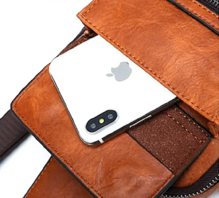Men's Leather Crossbody Bag