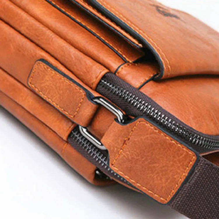 Men's Leather Large Capacity Shoulder Bag | Set