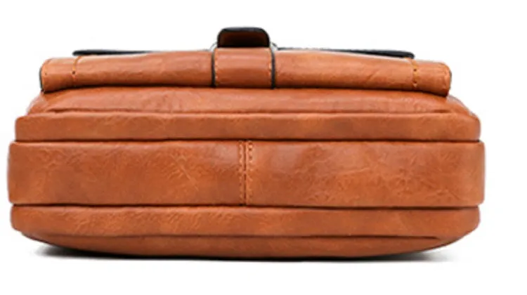Men's Leather Large Capacity Shoulder Bag | Set