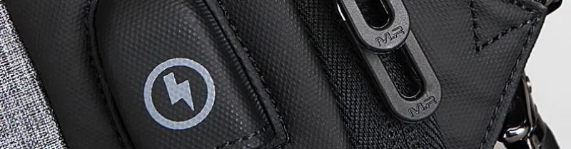 Men's Shoulder Bag With USB Charging