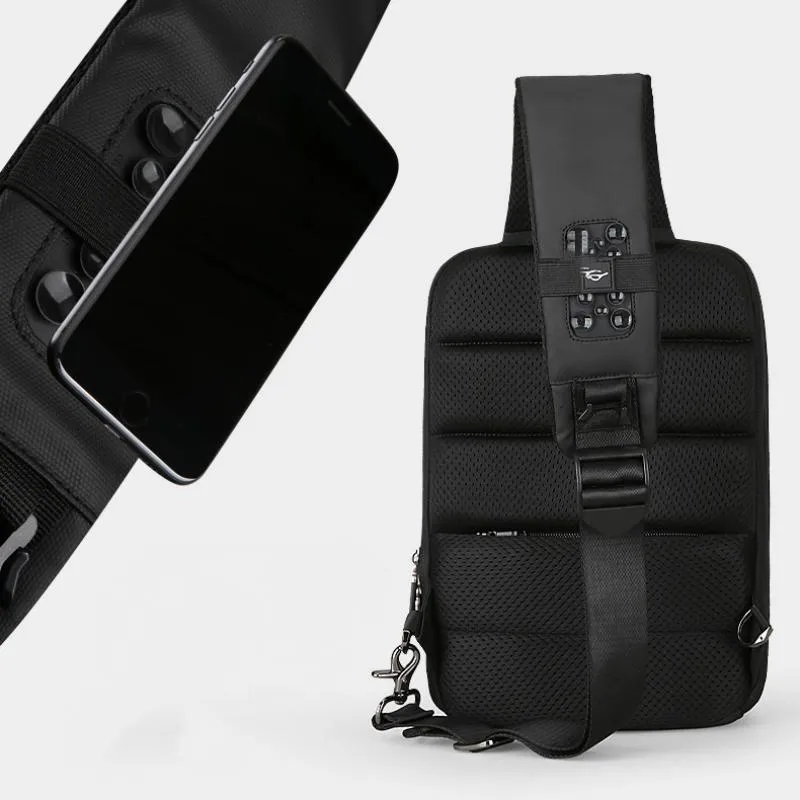 Men's Shoulder Bag With USB Charging