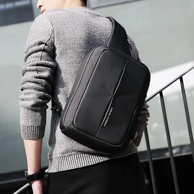 Men's Shoulder Bag With USB Charging