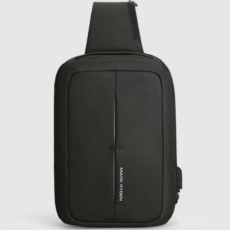 Men's Shoulder Bag With USB Charging