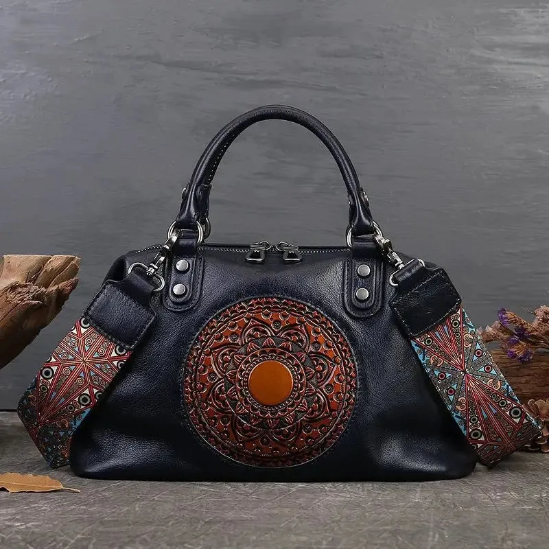 Motaora Retro Handmade Women Luxury Handbags