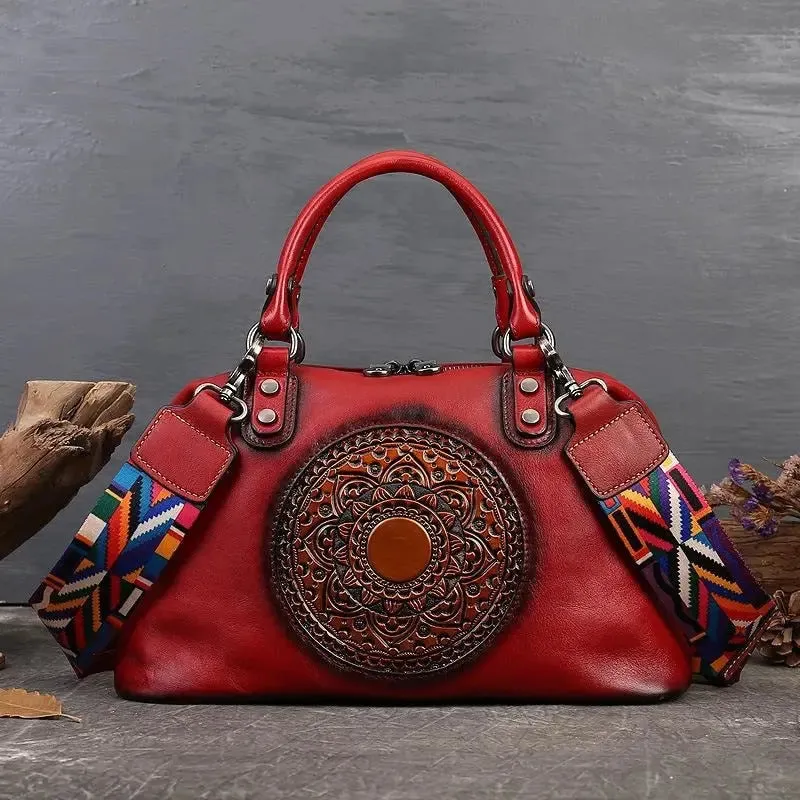 Motaora Retro Handmade Women Luxury Handbags