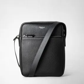 NORTH SOUTH MESSENGER IN CACHEMIRE LEATHER