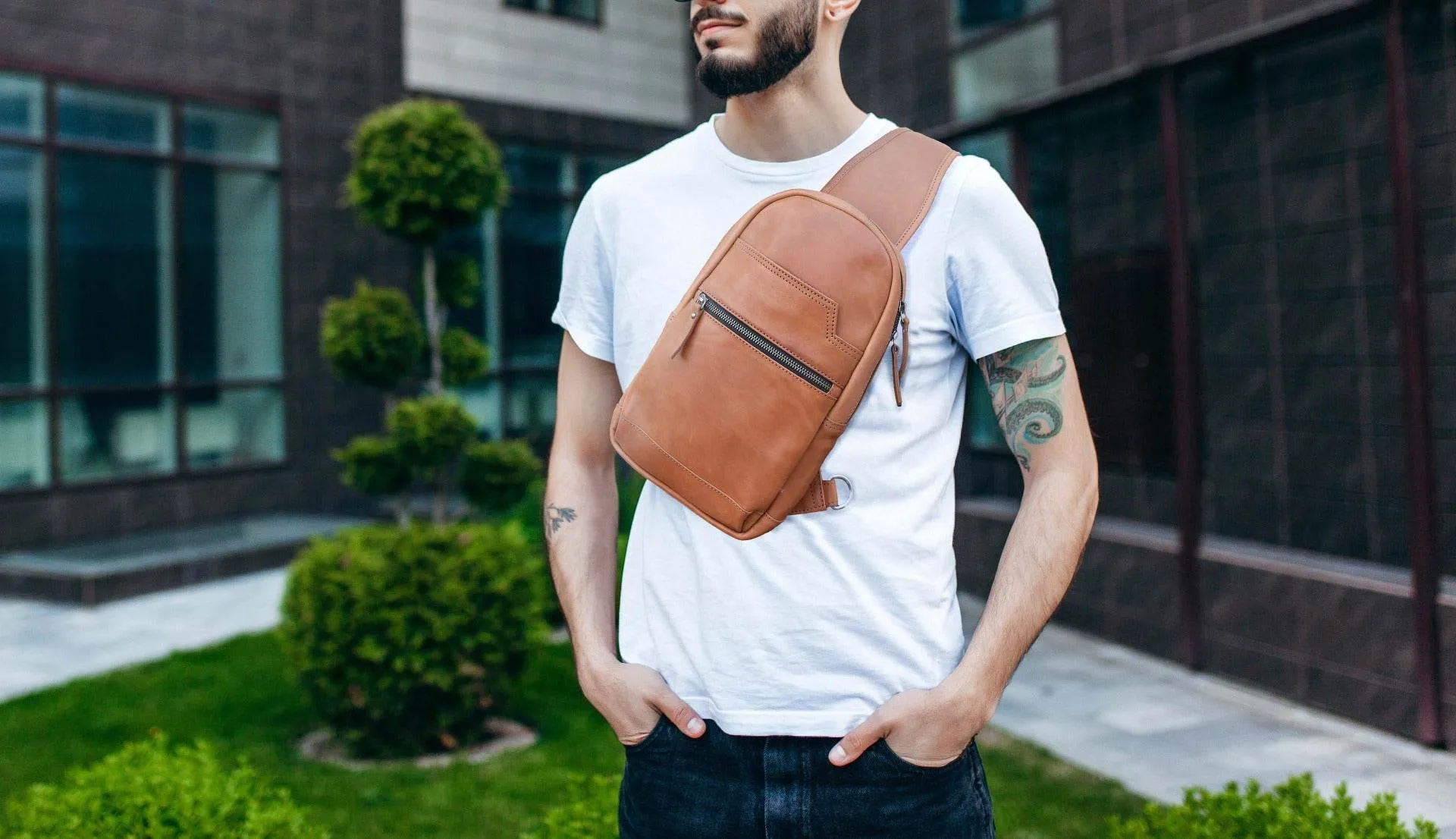 Oviedo Cross Body Bag - Caramel Brown