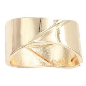 Sleek Metal Hinge Bracelet