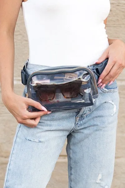 Trendy Clear Stadium Belt Bag for Easy Access and Style