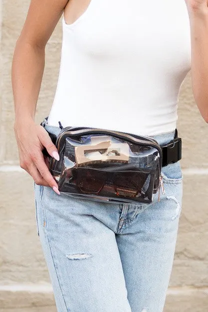 Trendy Clear Stadium Belt Bag for Easy Access and Style