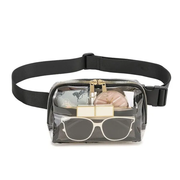 Trendy Clear Stadium Belt Bag for Easy Access and Style