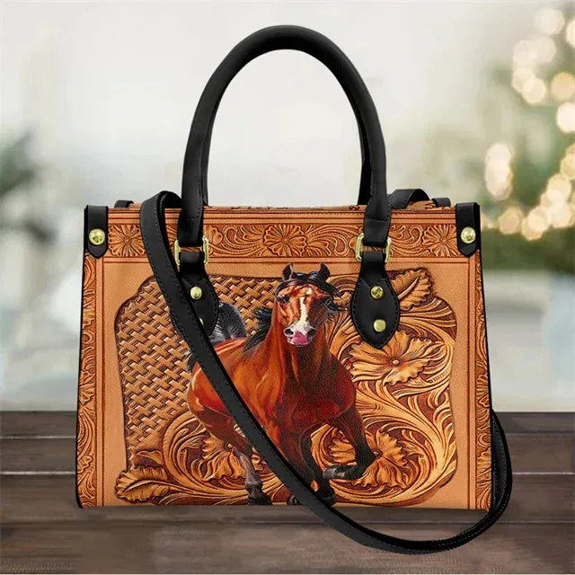 Tribal Horse Print Luxury Handbag Women Shoulder Bag Vintage Crossbody Bags