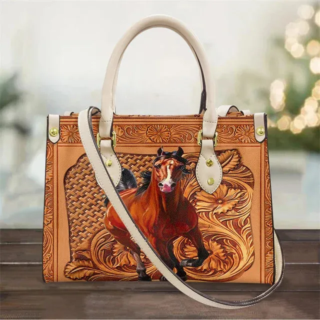 Tribal Horse Print Luxury Handbag Women Shoulder Bag Vintage Crossbody Bags