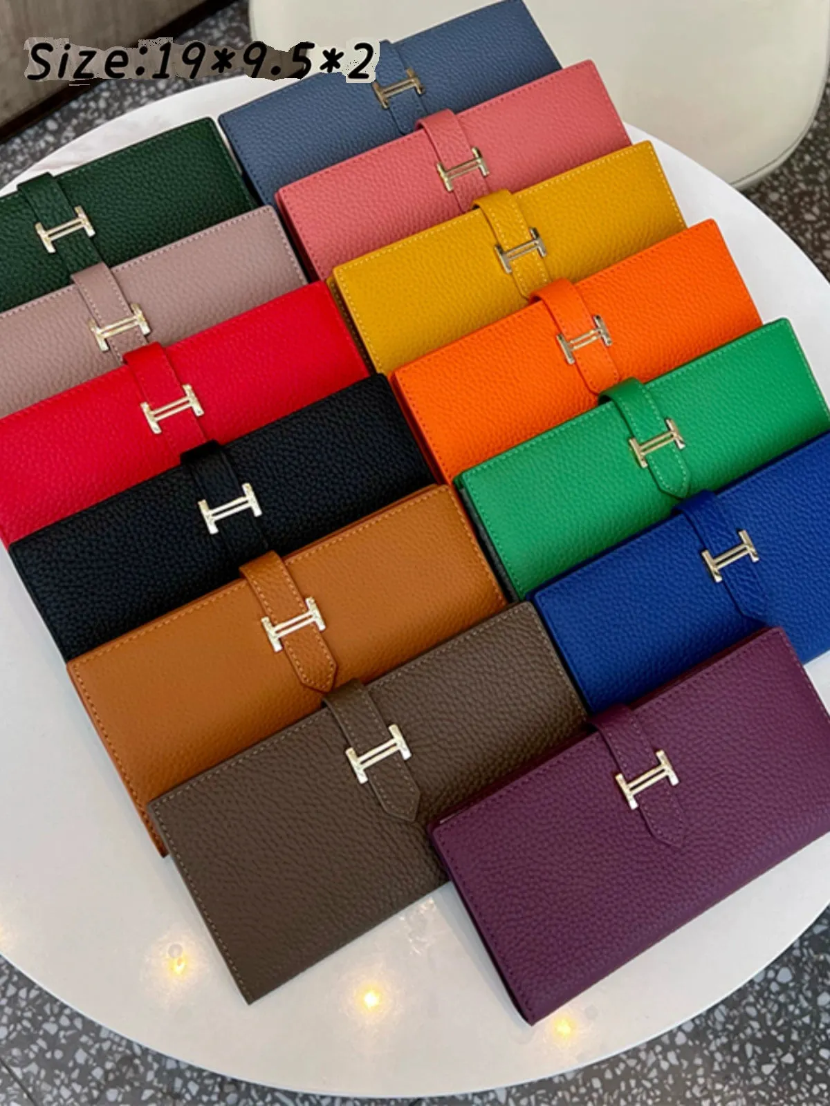 Women's Leather Multi-Functional Foldable Exquisite High-End Wallet