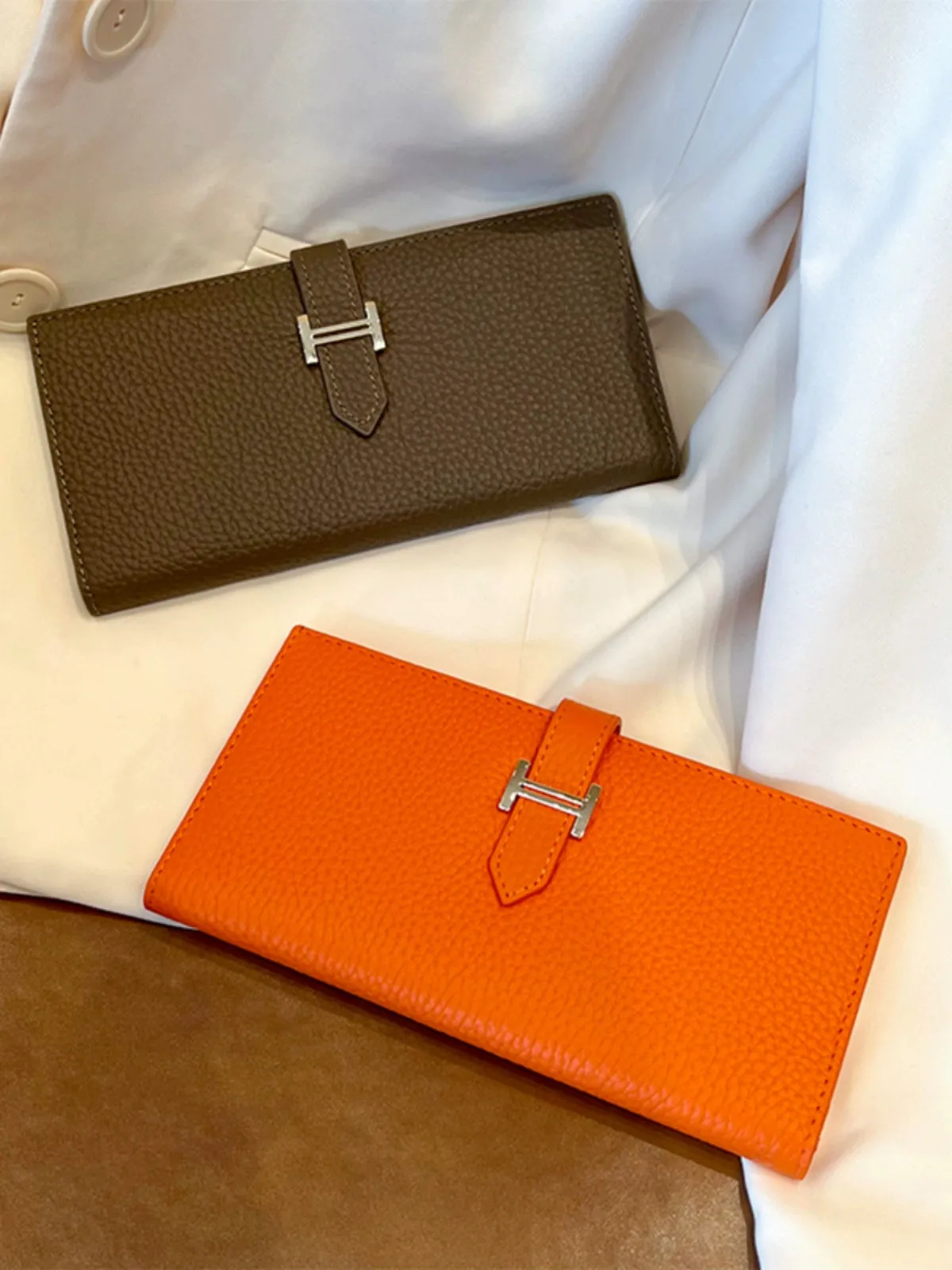 Women's Leather Multi-Functional Foldable Exquisite High-End Wallet